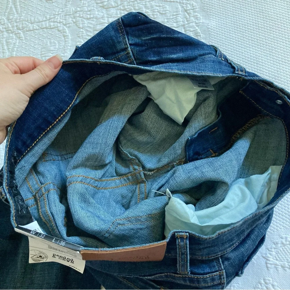 NWT Seeded & Sewn men’s Noah jeans size 32 x 36 relaxed straight